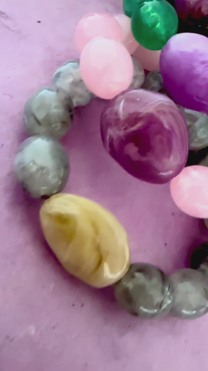 Bracelet perles fantaisie APOLLINE