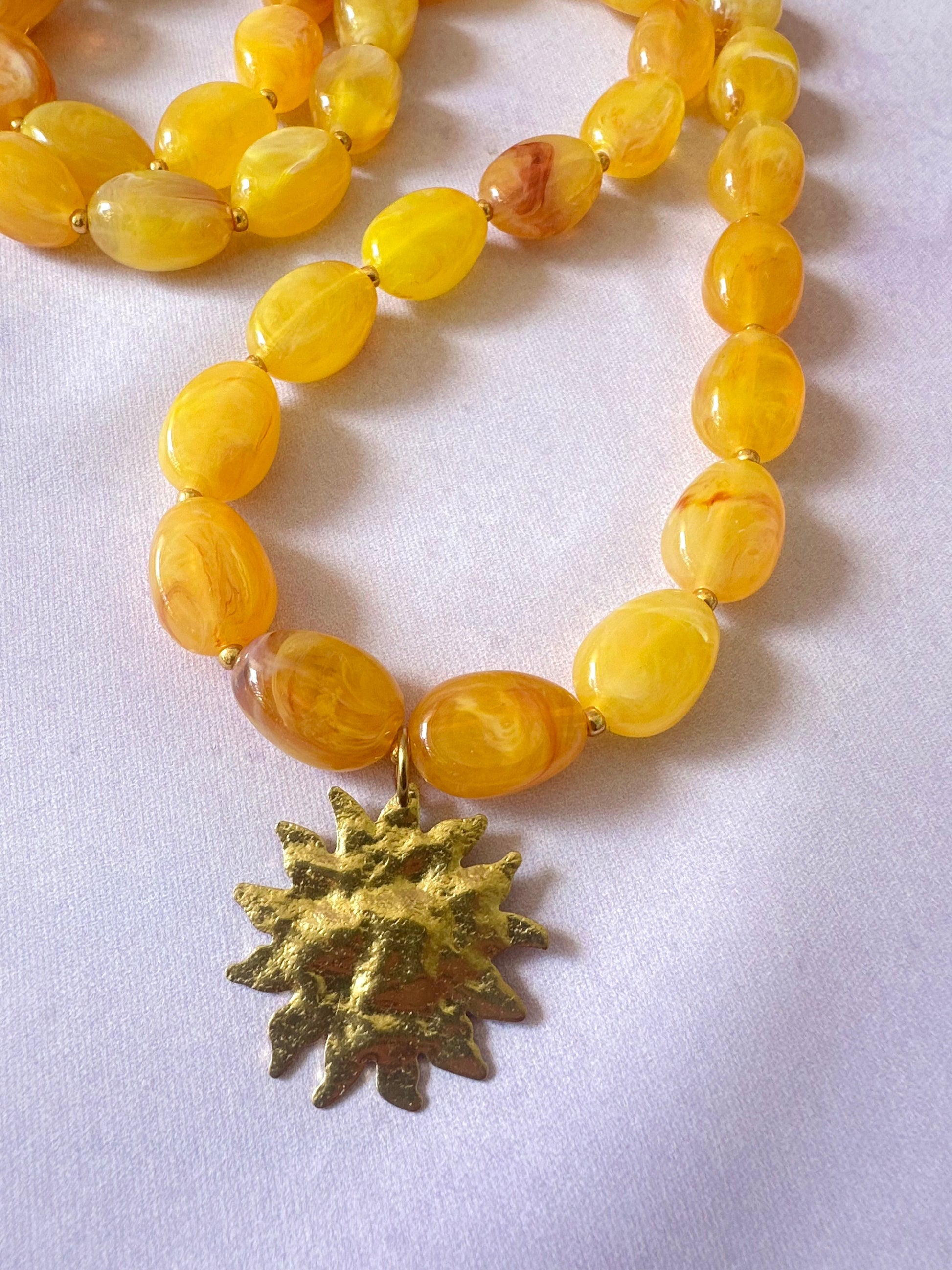 Sautoir en perles fantaisie SOLEIADA - Camilmari Bijoux - 