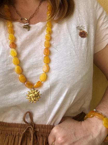 Sautoir en perles fantaisie SOLEIADA - Camilmari Bijoux - 