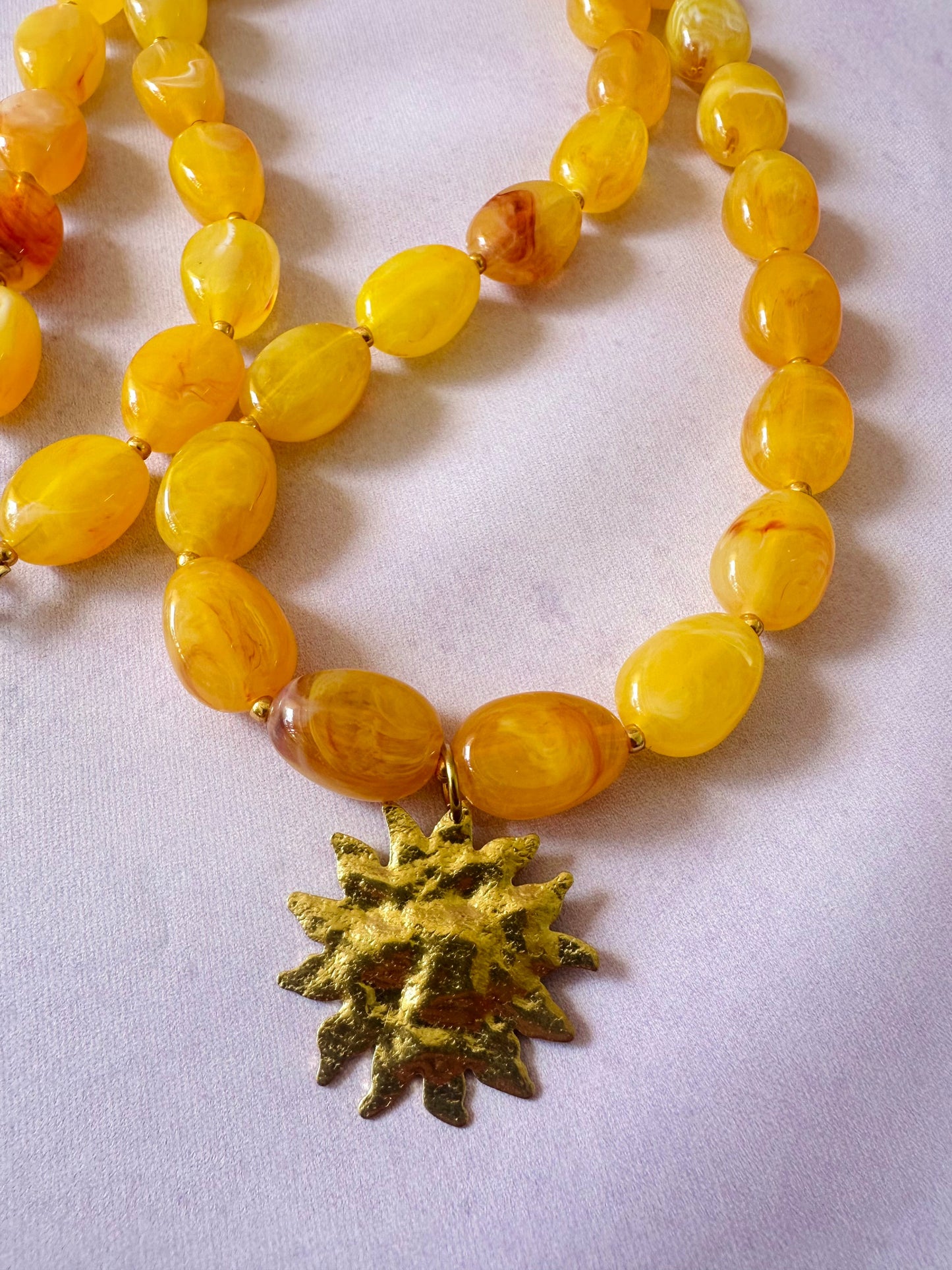 Sautoir en perles fantaisie SOLEIADA - Camilmari Bijoux - 
