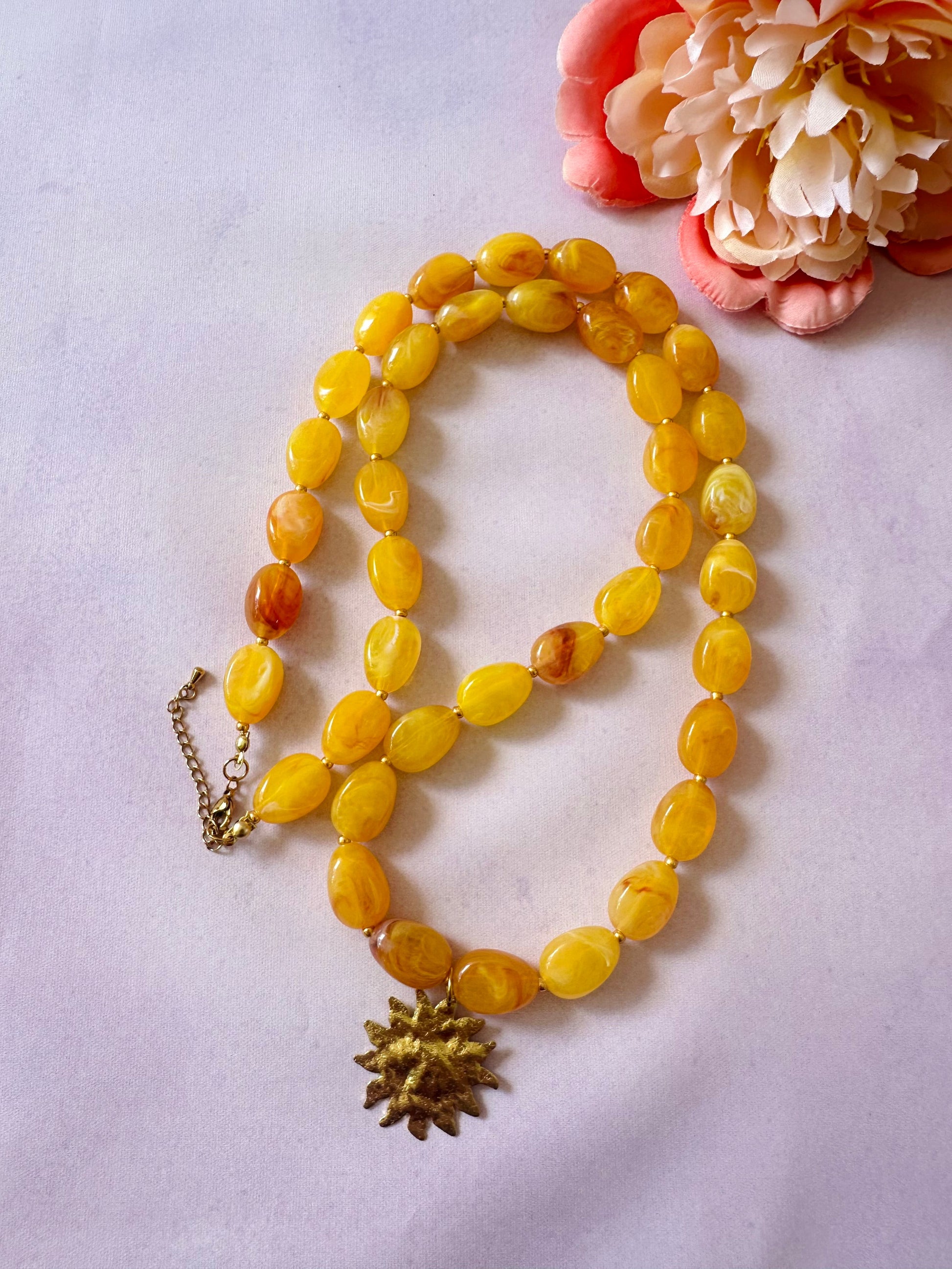 Sautoir en perles fantaisie SOLEIADA - Camilmari Bijoux - 
